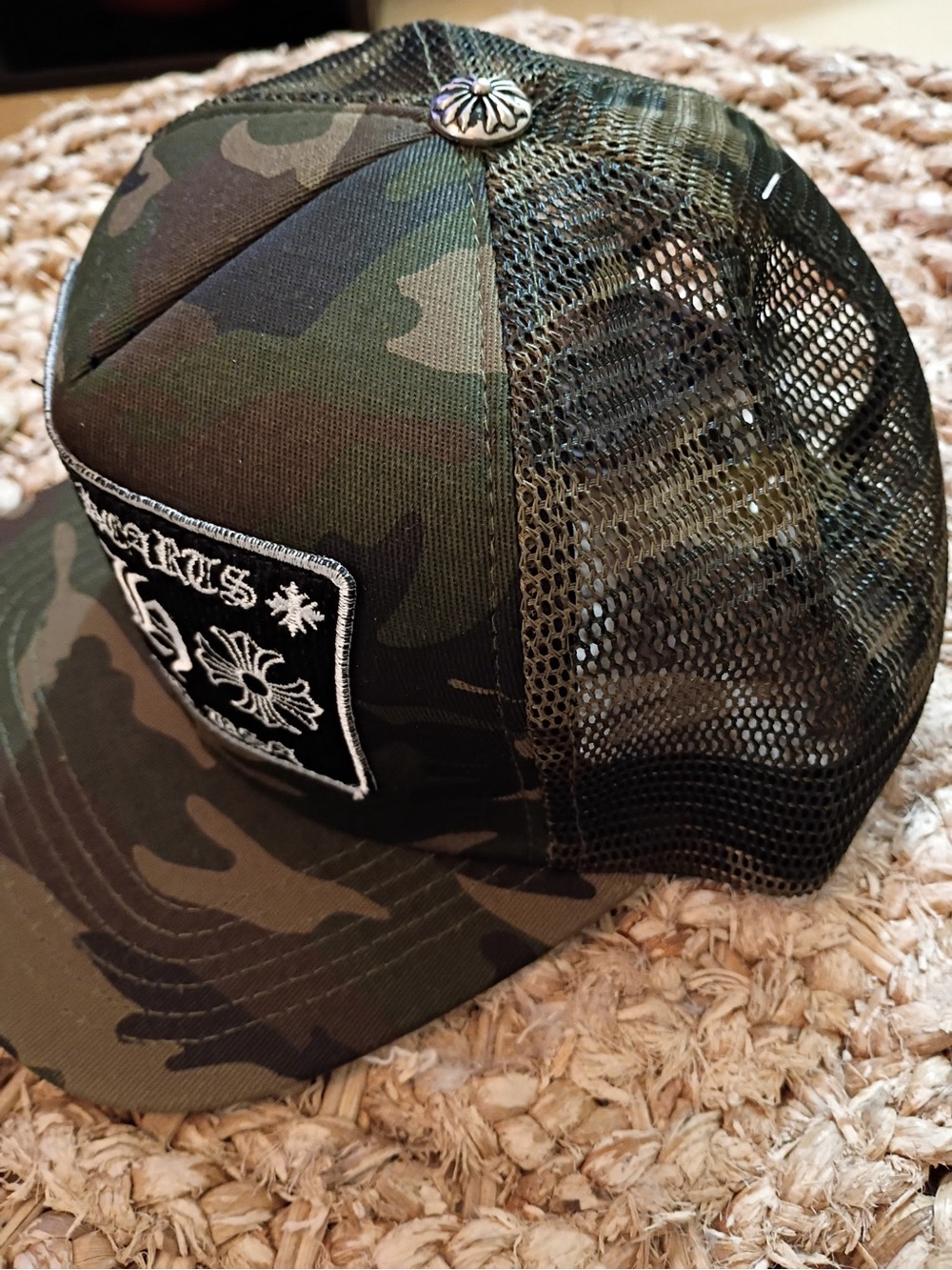 Camo Trucker Cap - Green Mesh Baseball Hat